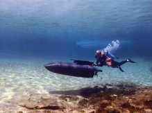 James Bond underwater sledge.